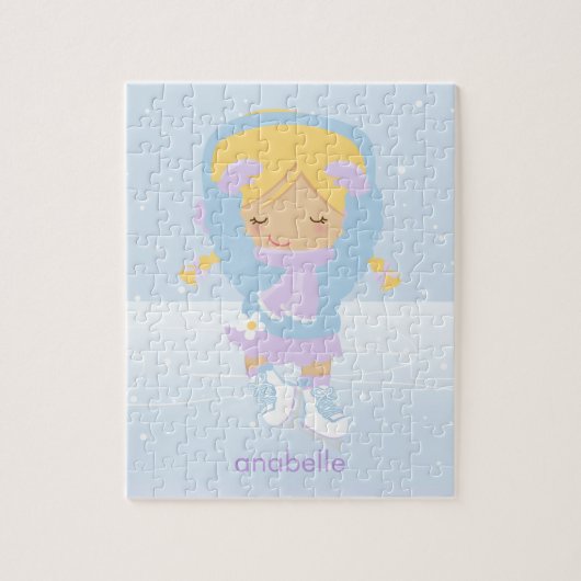 Cute Little Figuur Skater Legpuzzel (Verticaal)