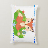 Cute Little Fox Accent Kussen (Achterkant (Verticaal))