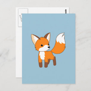 Cute Little Fox Briefkaart