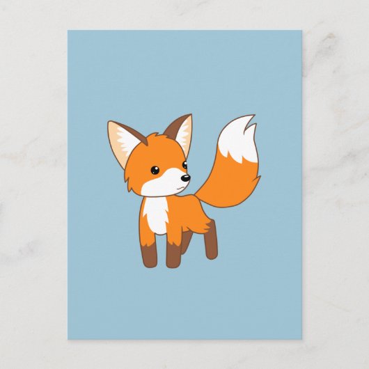 Cute Little Fox Briefkaart (Voorkant)