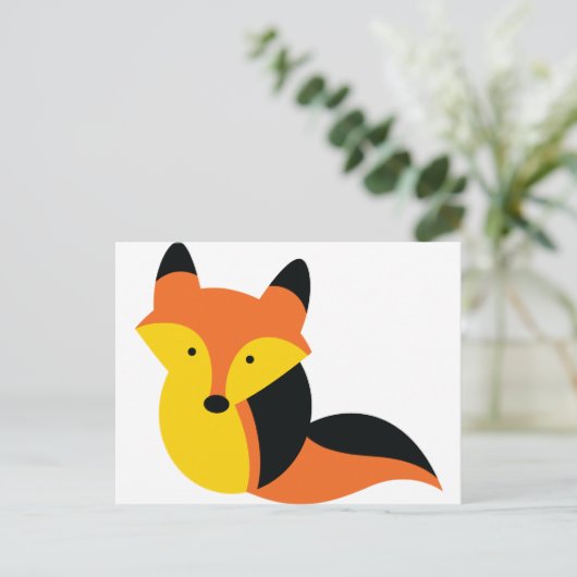Cute little Fox Briefkaart (Staand voorkant)