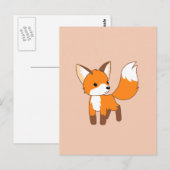 Cute Little Fox Briefkaart (Voorkant / Achterkant)