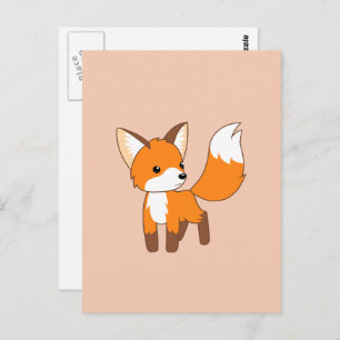 Cute Little Fox Briefkaart