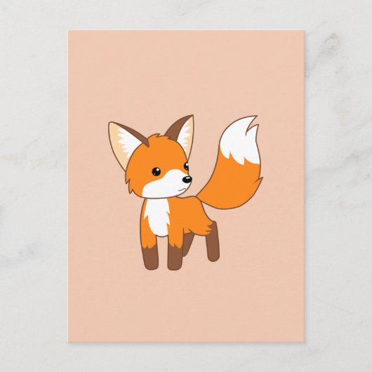 Cute Little Fox Briefkaart (Voorkant)