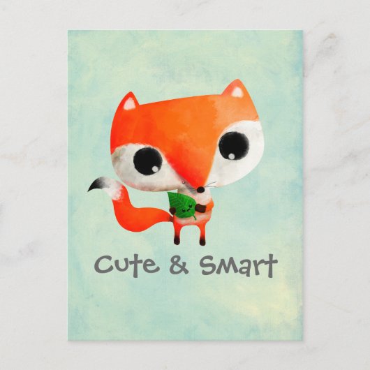 Cute Little Fox Briefkaart (Voorkant)