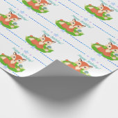 Cute Little Fox Cadeaupapier (Hoek)