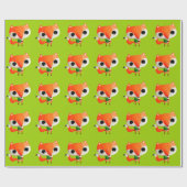 Cute Little Fox Cadeaupapier (Vlak)