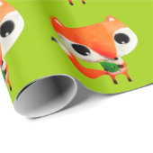 Cute Little Fox Cadeaupapier (Rol Hoek)