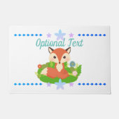 Cute Little Fox Deurmat (Voorkant)