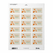 Cute Little Fox en mam Dank je label (Full Sheet)
