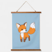 Cute Little Fox Hangend Wandkleed (Voorkant)