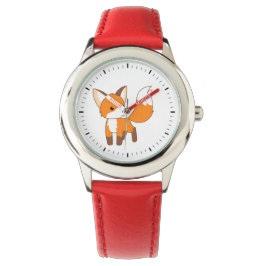 Cute Little Fox Horloge