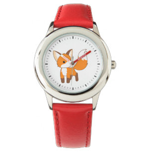 Cute Little Fox Horloge
