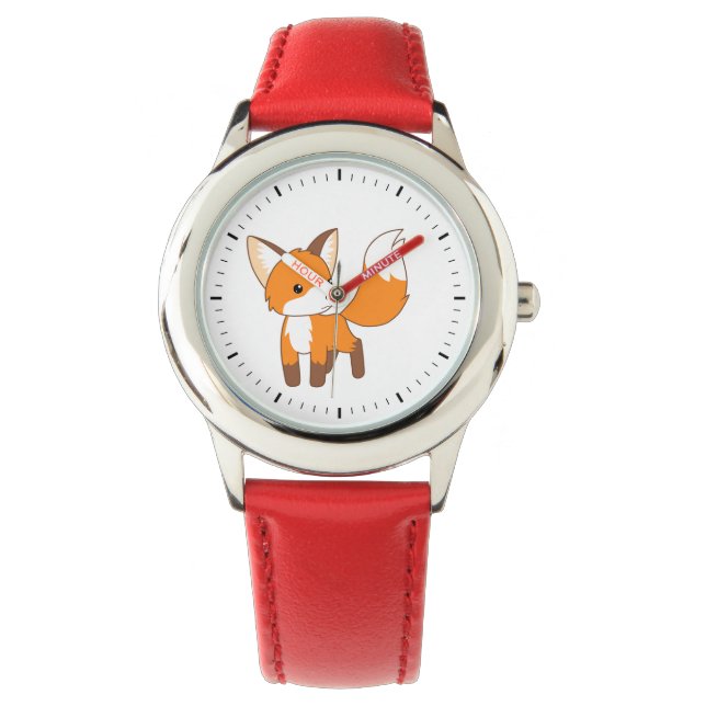 Cute Little Fox Horloge (Voorkant)