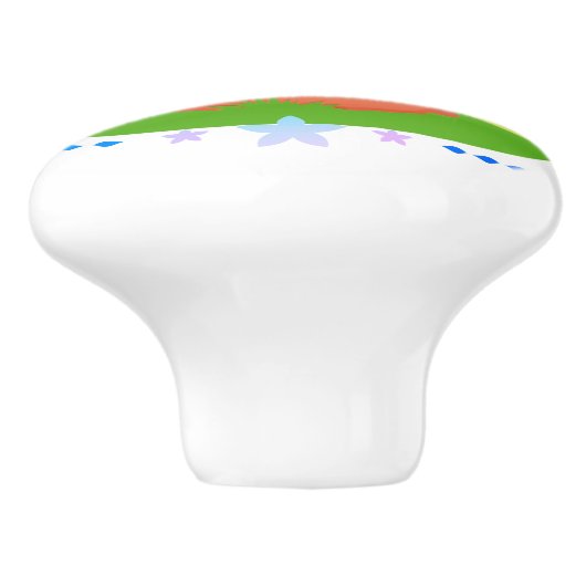 Cute Little Fox Keramische Knop (Zijkant)