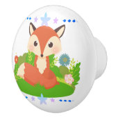 Cute Little Fox Keramische Knop (Rechts)