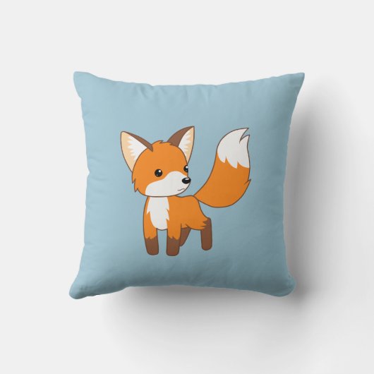 Cute Little Fox Kussen (Achterkant)
