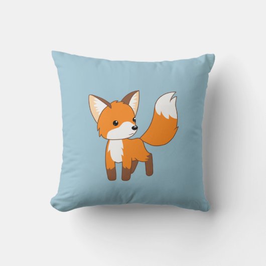 Cute Little Fox Kussen (Voorkant)
