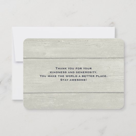 Cute Little Fox kwam in de winter. Foto bedankt (Achterkant)