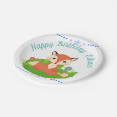 Cute Little Fox Papieren Bordje (Gekanteld)