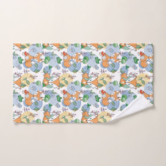 Cute Little Fox Pattern Bad Handdoek (Handdoek)