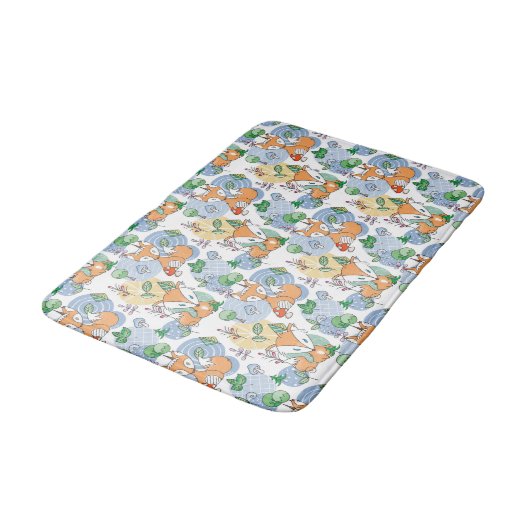 Cute Little Fox Pattern Badmat (Gekanteld)