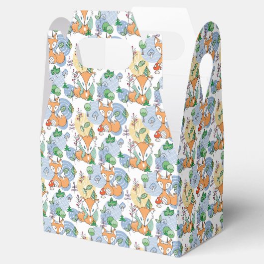 Cute Little Fox Pattern Bedankdoosjes (Geopend)
