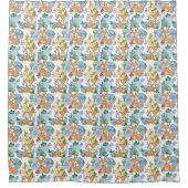 Cute Little Fox Pattern Douchegordijn (Voorkant)