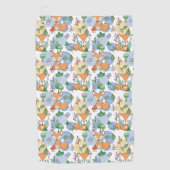 Cute Little Fox Pattern Golfhanddoek (Voorkant)