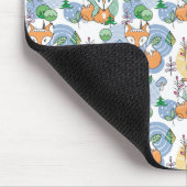 Cute Little Fox Pattern Muismat (Hoek)