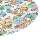 Cute Little Fox Pattern Snijplank (Hoek)