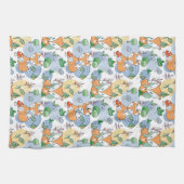 Cute Little Fox Pattern Theedoek (Horizontaal)