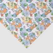 Cute Little Fox Pattern Tissuepapier (Detail)