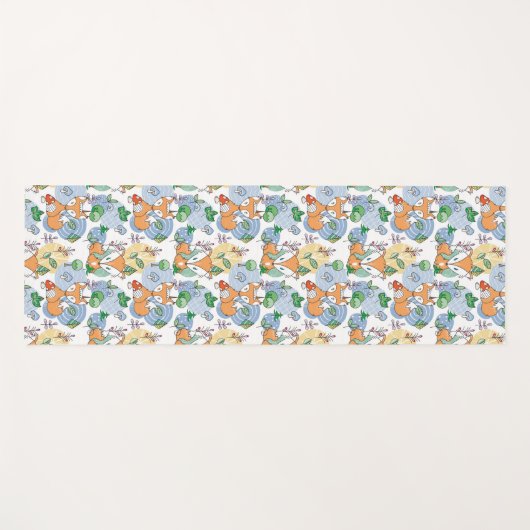 Cute Little Fox Pattern Yogamat (Voorkant (horizontaal))