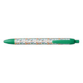 Cute Little Fox Pattern Zwarte Inkt Pen (Achterkant)