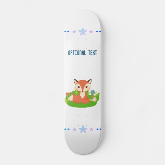 Cute Little Fox Persoonlijk Skateboard (Voorkant)