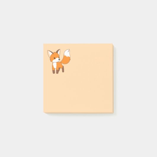 Cute Little Fox Post-it® Notes (Voorkant)