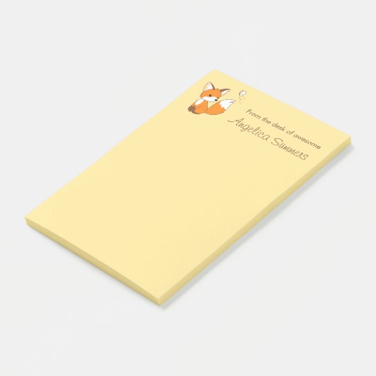 Cute Little Fox Post-it® Notes (Schuin)