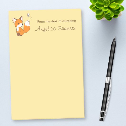 Cute Little Fox Post-it® Notes