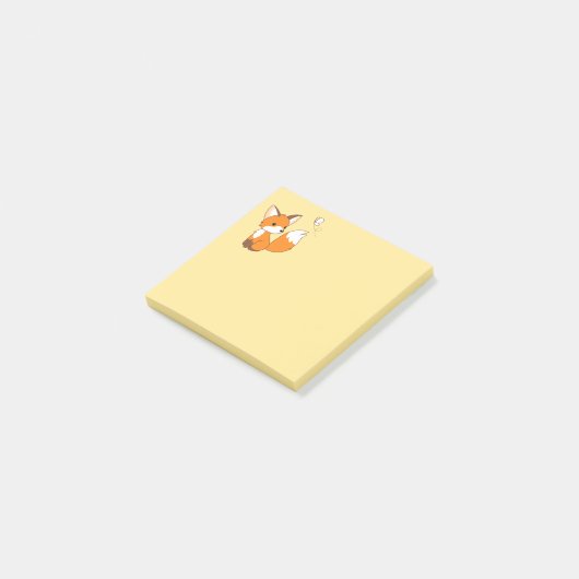 Cute Little Fox Post-it® Notes (Schuin)