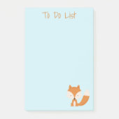 Cute Little Fox Post-it® Notities Notes (Voorkant)
