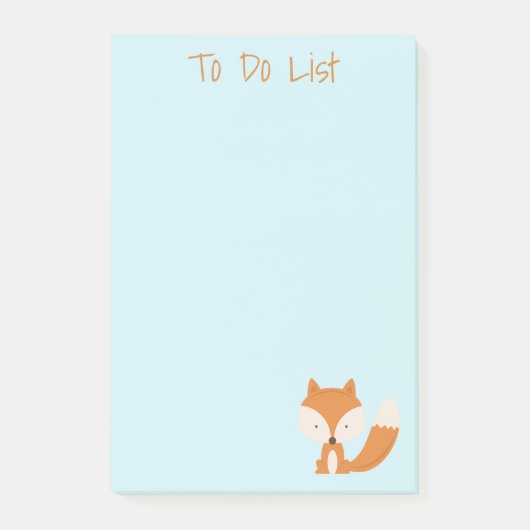 Cute Little Fox Post-it® Notities Notes (Voorkant)