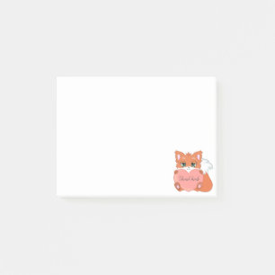 Cute Little Fox Post-it Notities Post-it® Notes
