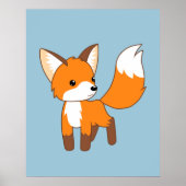 Cute Little Fox Poster (Voorkant)
