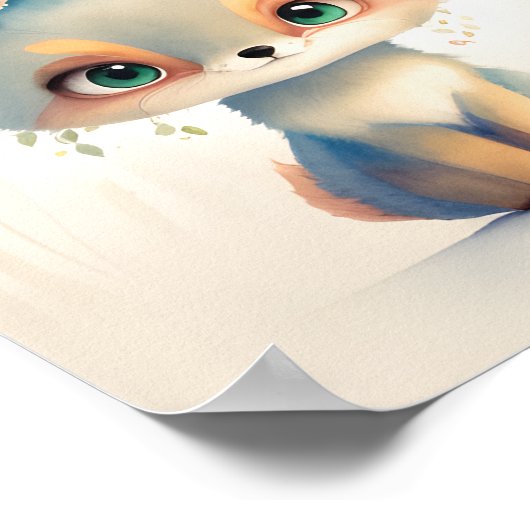 Cute Little Fox Poster (Hoek)