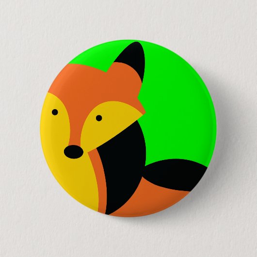 Cute little Fox Ronde Button 5,7 Cm (Voorkant)