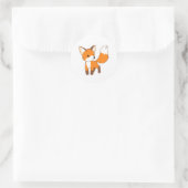 Cute Little Fox Ronde Sticker (Tas)