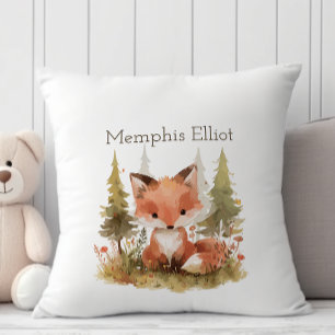 Cute Little Fox Schattig Nieuw Baby Shower Nursery Kussen