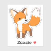 Cute Little Fox Sticker (Vel)