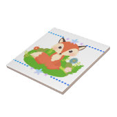 Cute Little Fox Tegeltje (Zijkant)